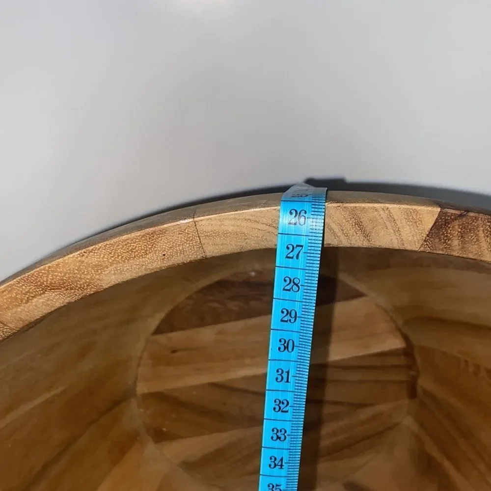 Handmade Wooden Big Bowl Utensil Holder
